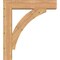 Ekena Millwork Thorton Block Smooth Bracket w/ Offset Brace, Western Red Cedar, 7 1/2"W x 34"D x 38"H BKT0806X34X38THR05SWR - alternate 3